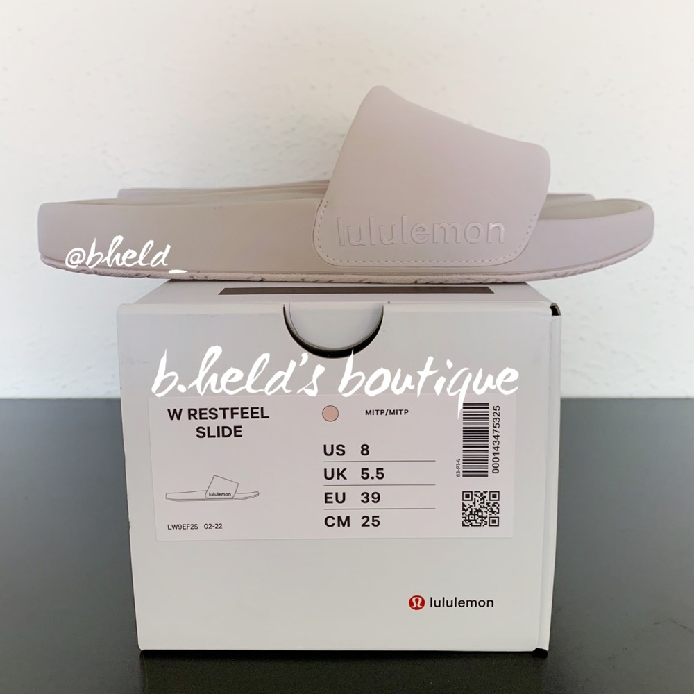 lululemon Restfeel Women’s Slide Misty Pink Sizes 8, 9, & 10 New